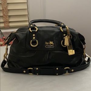 Coach Ashley black/gold satchel SMALL